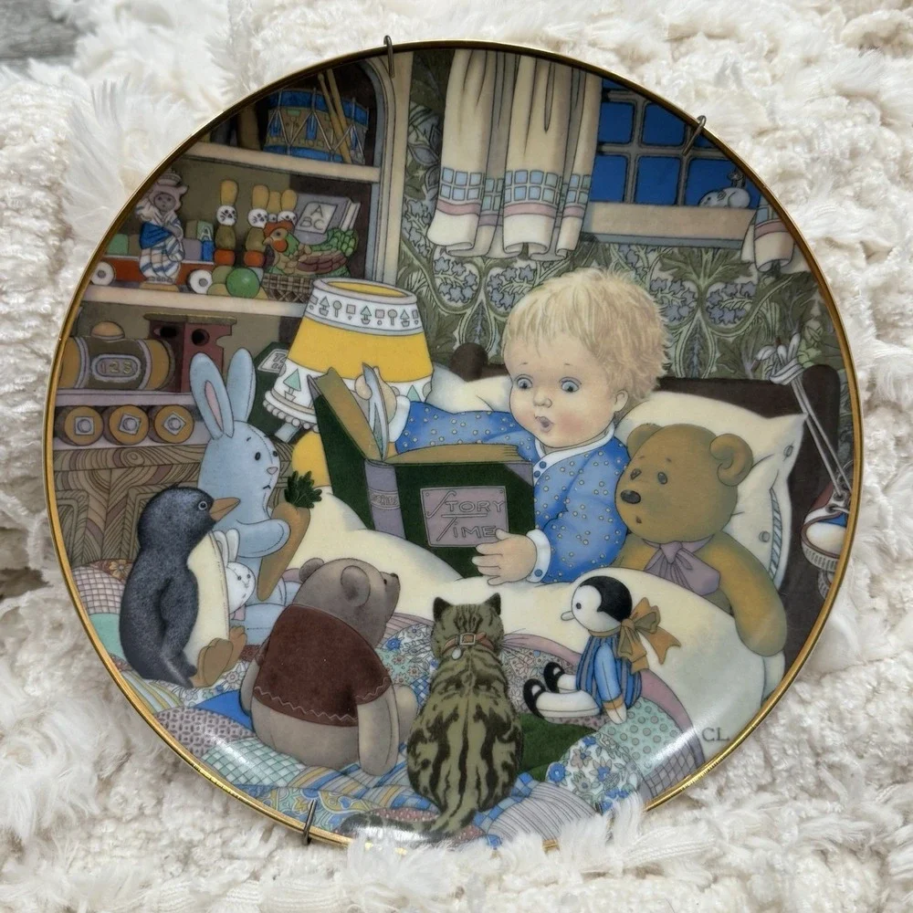 1981 Carol Lawson Limited Edition Storytime Hanging Plate‎ 8